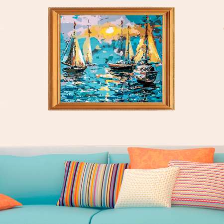 Картина по номерам Цветной Тихая гавань 40x50 см