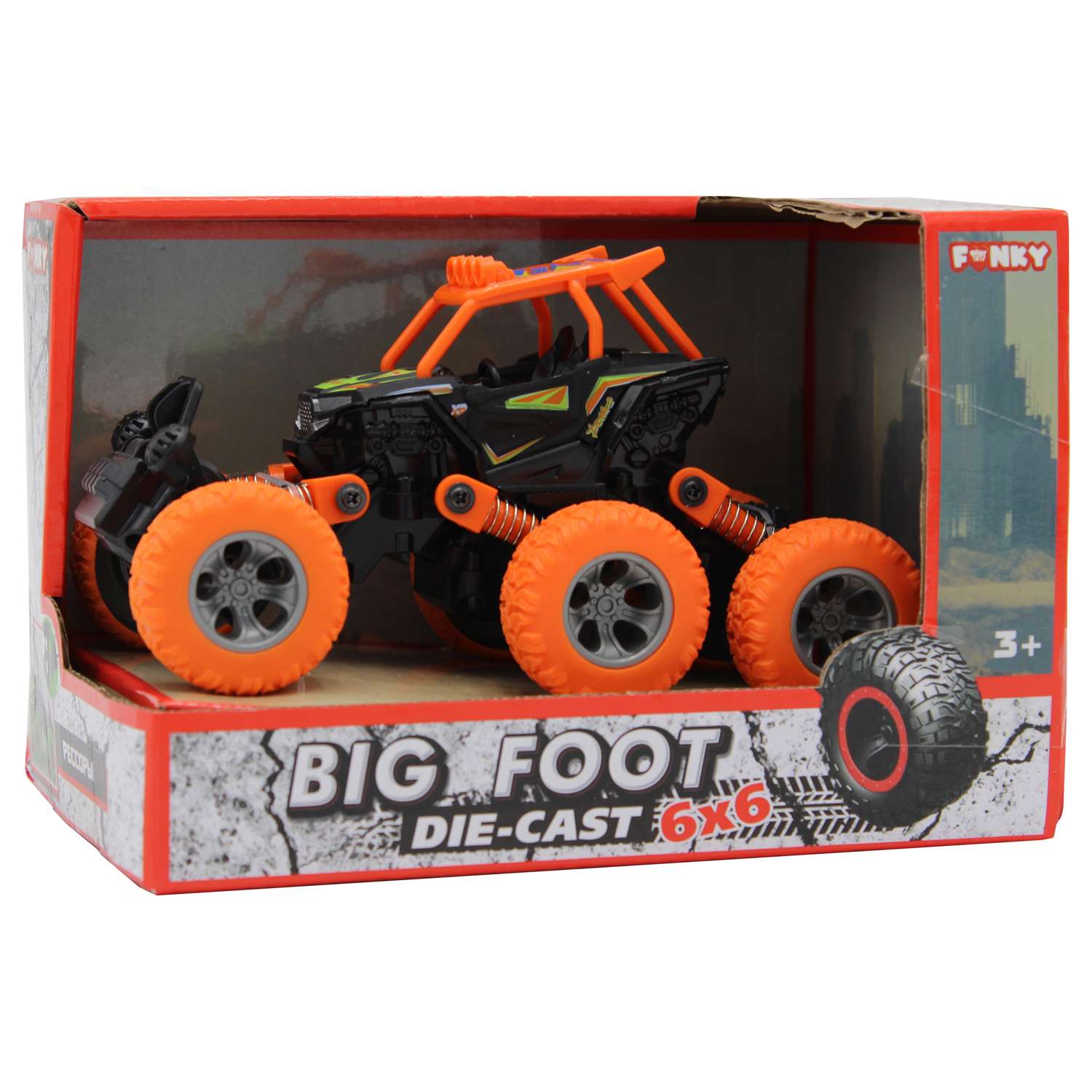 Багги Funky Toys инерционный синий оранжевый FT61068-МП FT61068-МП - фото 2