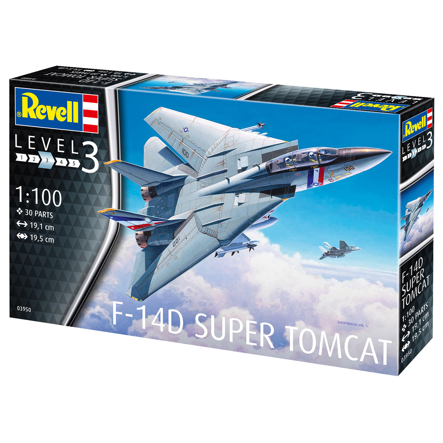 Сборная модель Revell Палубный истребитель F-14D Super Tomcat 03950 - фото 2