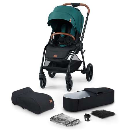 Коляска 2 в 1 Kinderkraft Evolution Cocoon Midnight green