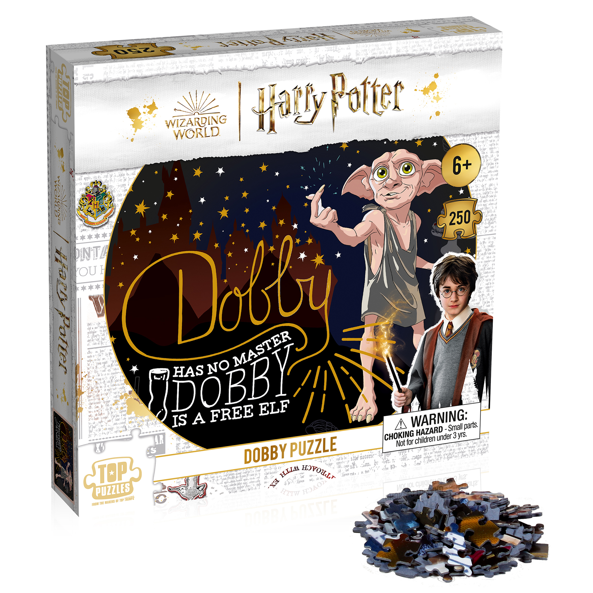 Пазл 250 деталей Winning Moves Гарри Поттер Добби Harry Potter Dobby - фото 3