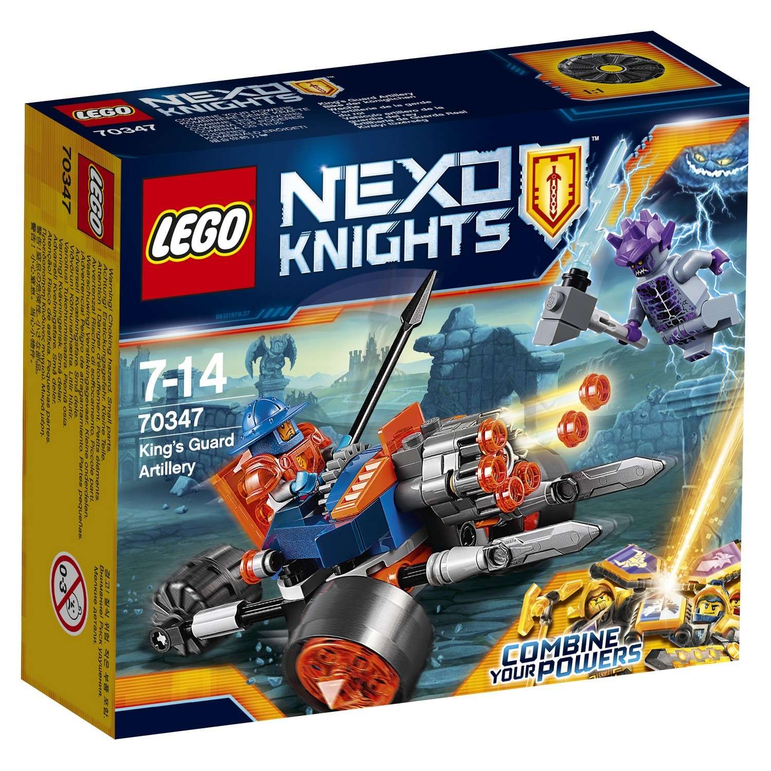 Конструктор LEGO Nexo Knights Самоходная артиллерийская установка королевской гвардии (70347) - фото 2