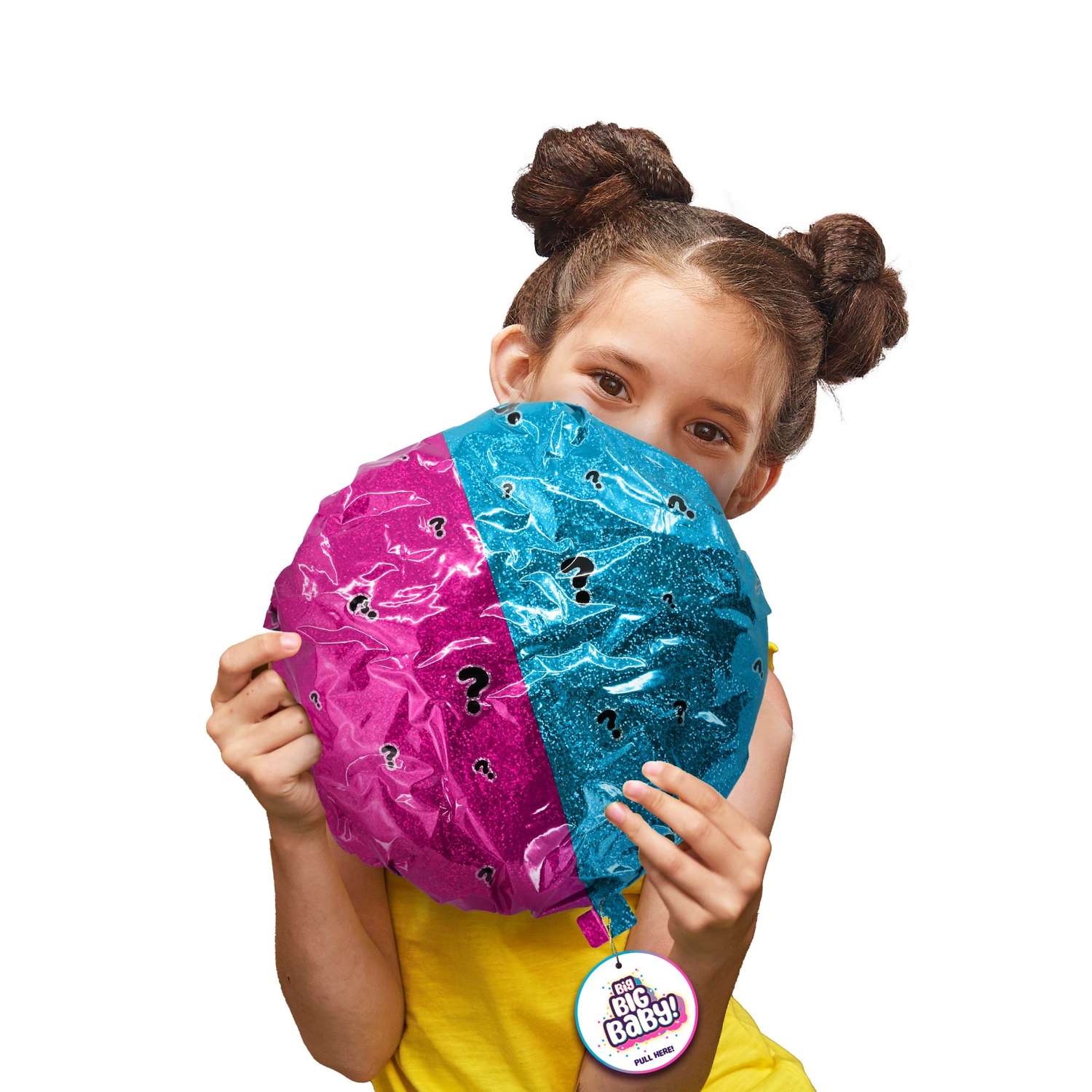 Игрушка сюрприз BIG BIG BABY Мягконабивная интерактивная кукла в шаре с аксессуарами - фото 7