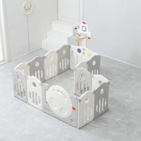 Манеж UNIX Kids Supreme space 200x200 cm grey