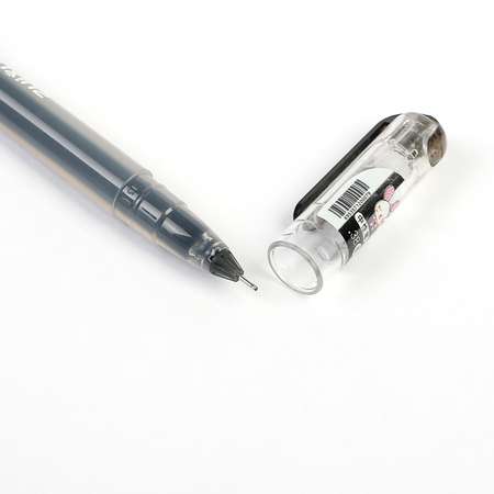 Ручка Sima-Land гелевая 0.38 мм чёрная прозрачный корпус бесстержневая
