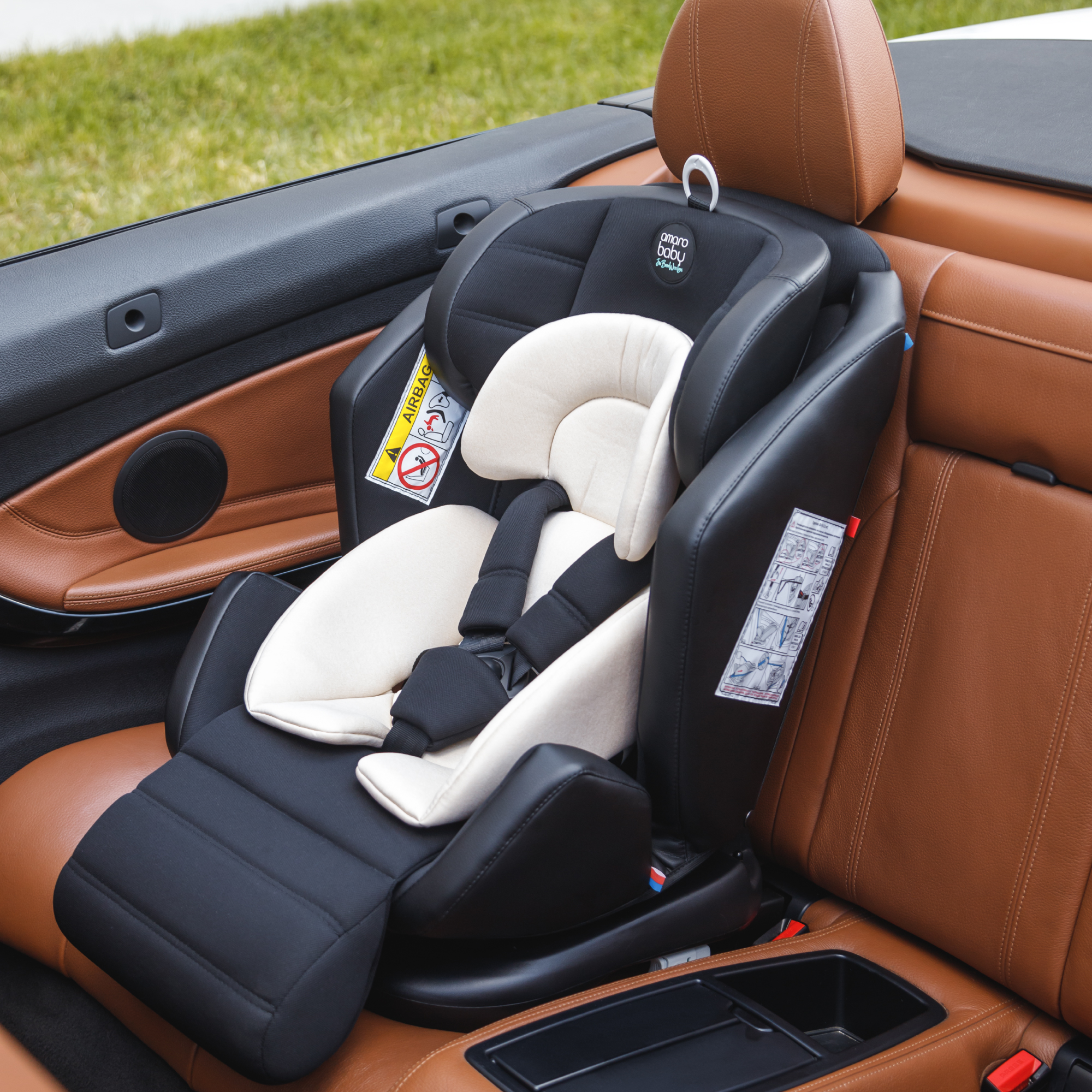 Автокресло с боковой поддержкой Amarobaby Favorite Isofix группа 0+/1/2/3 чёрный/графит - фото 24