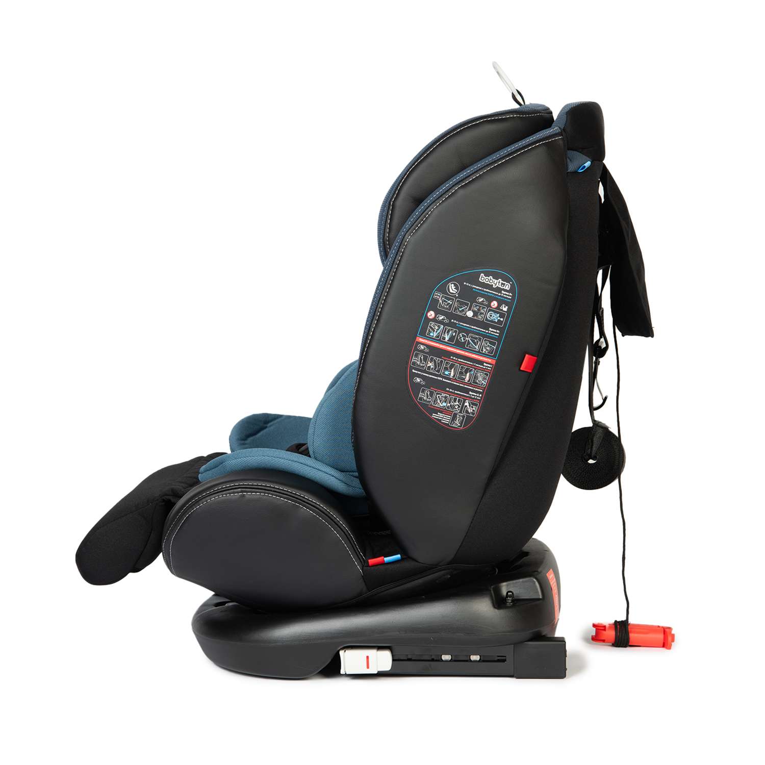 Автокресло Babyton Multi-Stage Black-Blue Isofix 0+/1/2/3 (0-36 кг) - фото 9