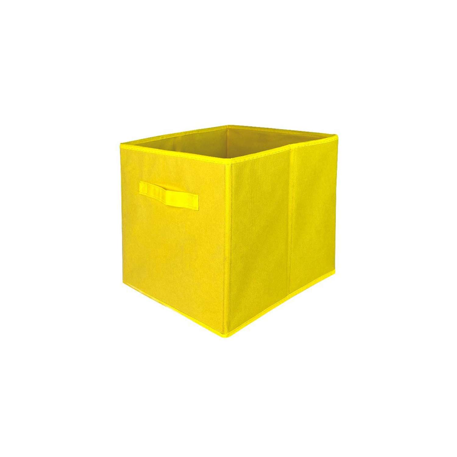 Короб-кубик ГЕЛЕОС для хранения вещей КУБ 33-6 30х30х30см желтый - фото 12