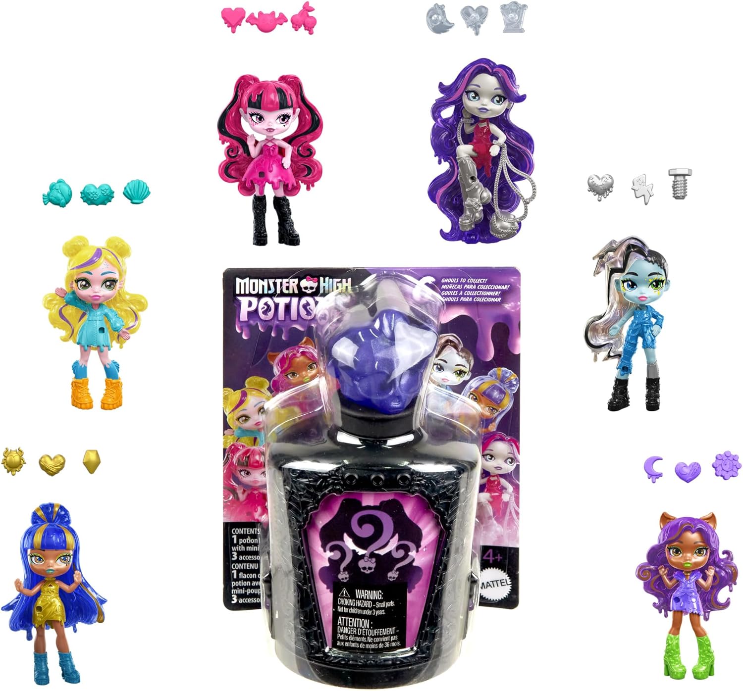 Кукла мини Monster High Potions Mini Surprise HYB10 - фото 1