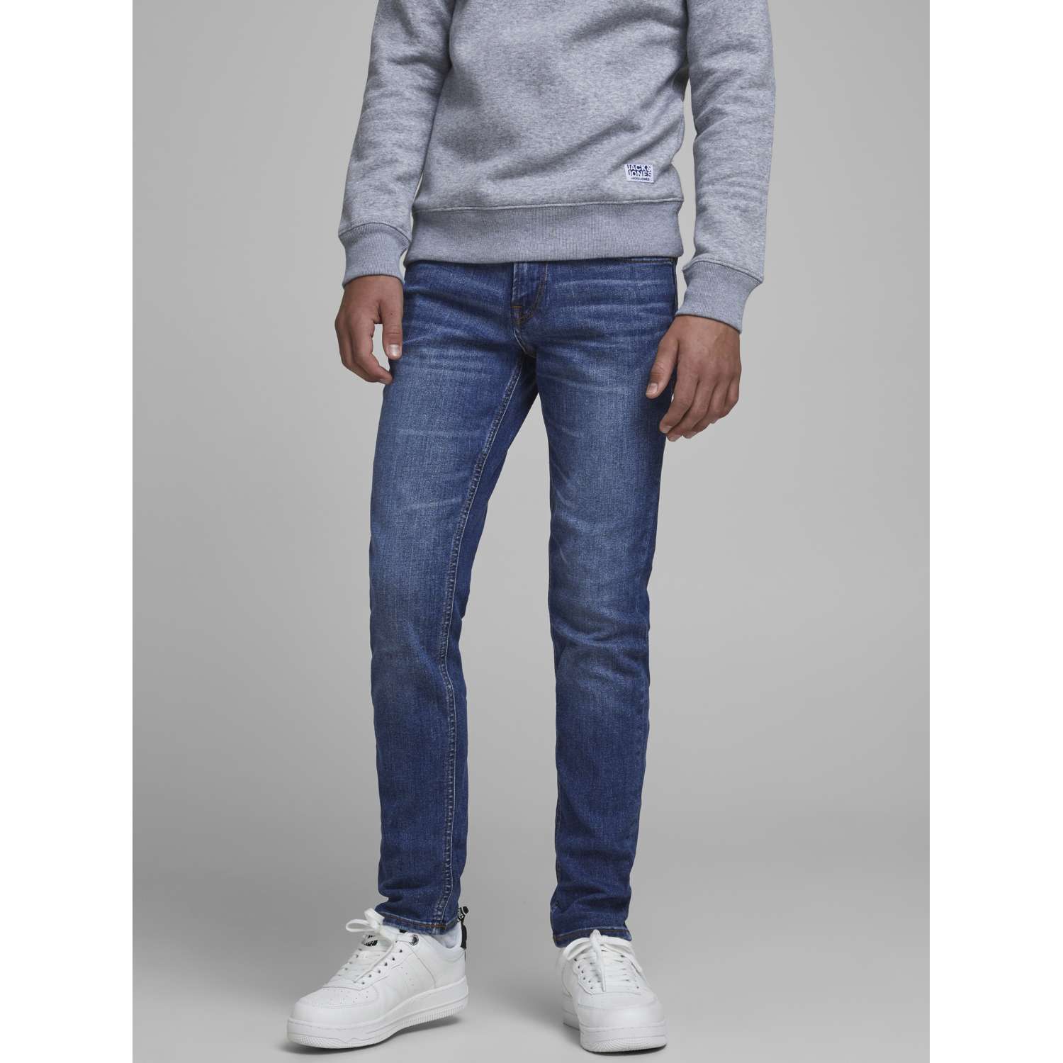 Брюки JACK AND JONES JUNIOR 12181893/Blue Denim - фото 6