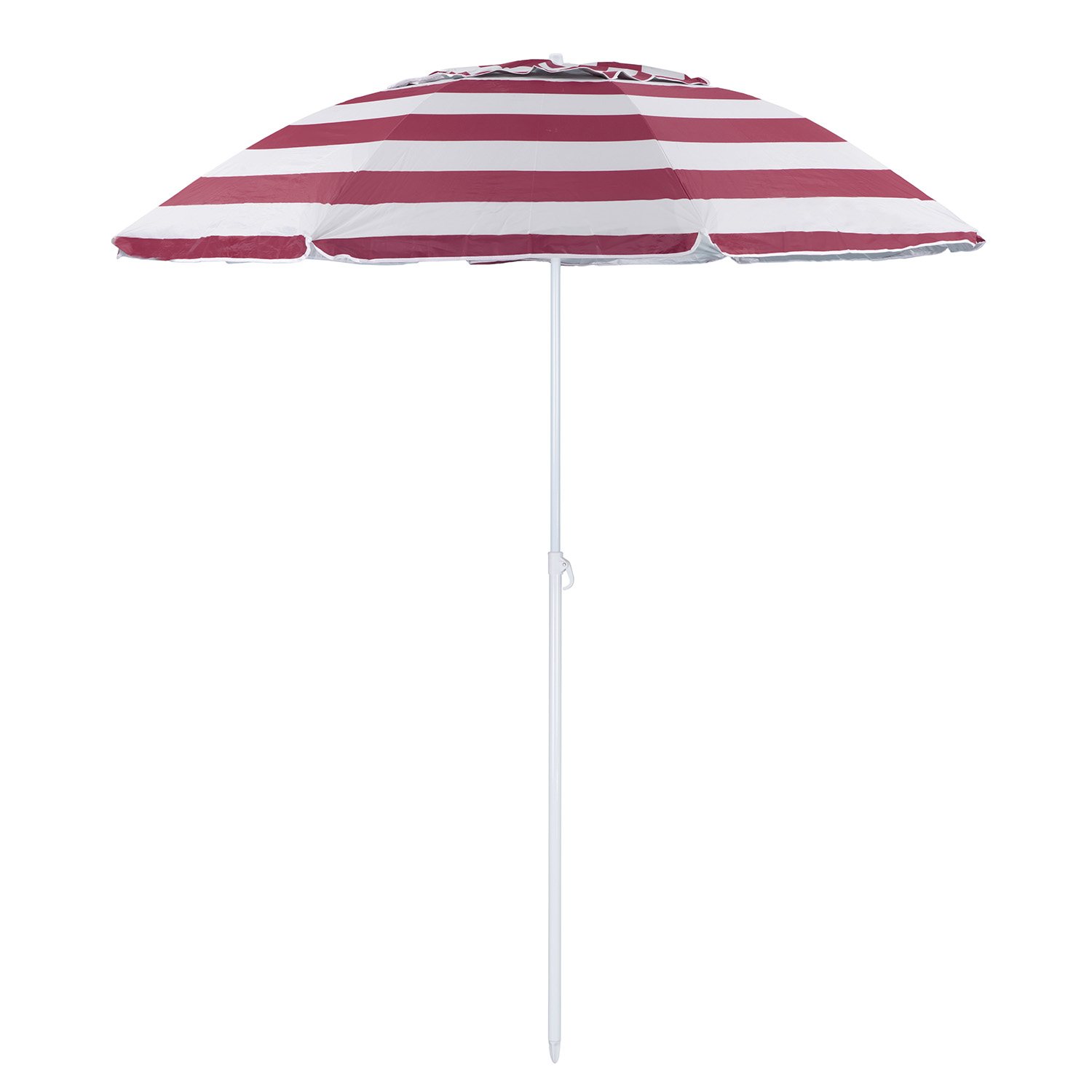 Зонт пляжный BABY STYLE солнцезащитный зонт большой садовый с клапаном 2.2 м бордовый - фото 1