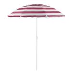 Зонт пляжный BABY STYLE солнцезащитный зонт большой садовый с клапаном 2.2 м бордовый