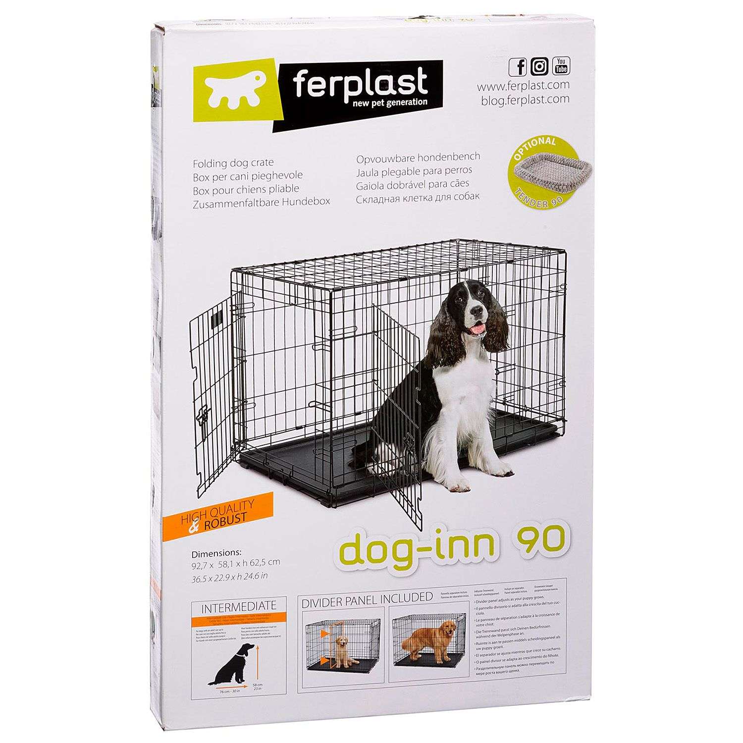 Клетка для собак Ferplast Dog-inn 90 Черная - фото 2