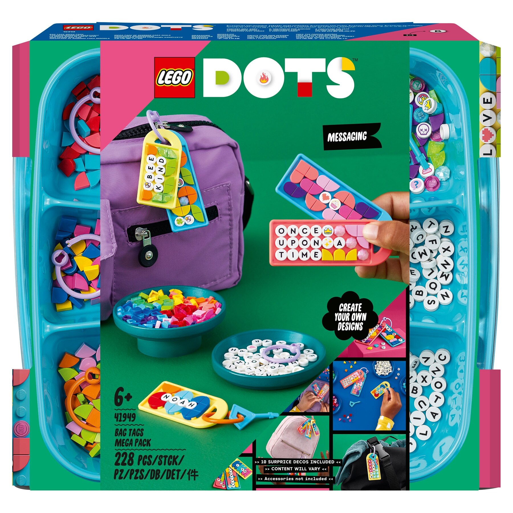 Конструктор LEGO DOTS 41949 Большой набор бирок для сумок - фото 1