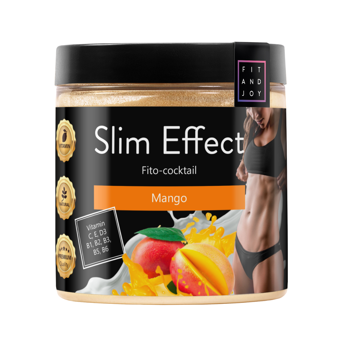 Фитококтейль FIT AND JOY Slim Effect Манго для похудения 90 г купить по  цене 483 ₽ в интернет-магазине Детский мир