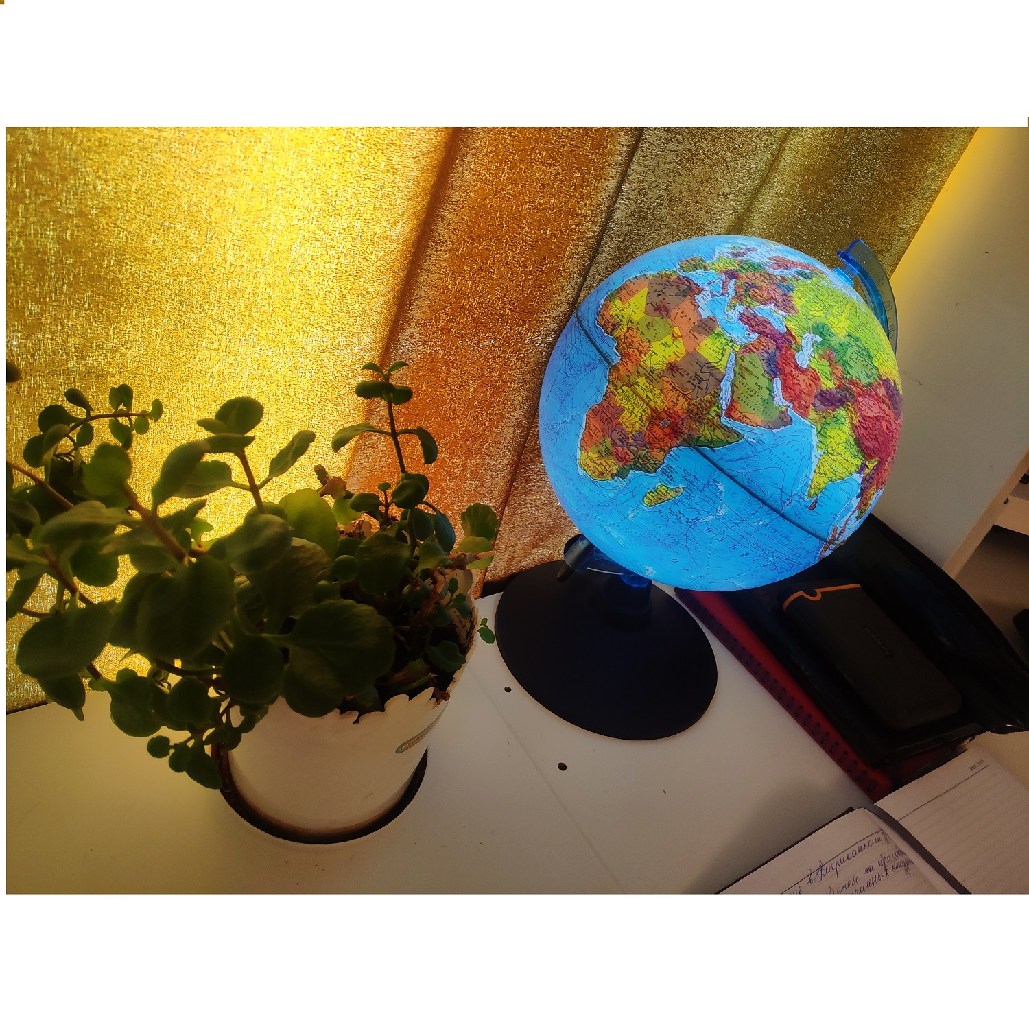Глобус Globen Земли физический-политический с LED-подсветкой диаметр 21 см - фото 10
