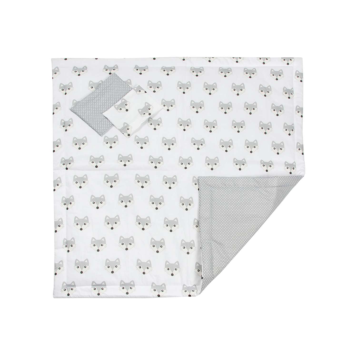 Конверт-одеяло Чудо-чадо для новорожденного на выписку Нелето лисички/серый - фото 3