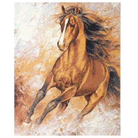 Алмазная мозаика Cristyle картина стразами Конь Вихрь 50х40 см Cr 450062