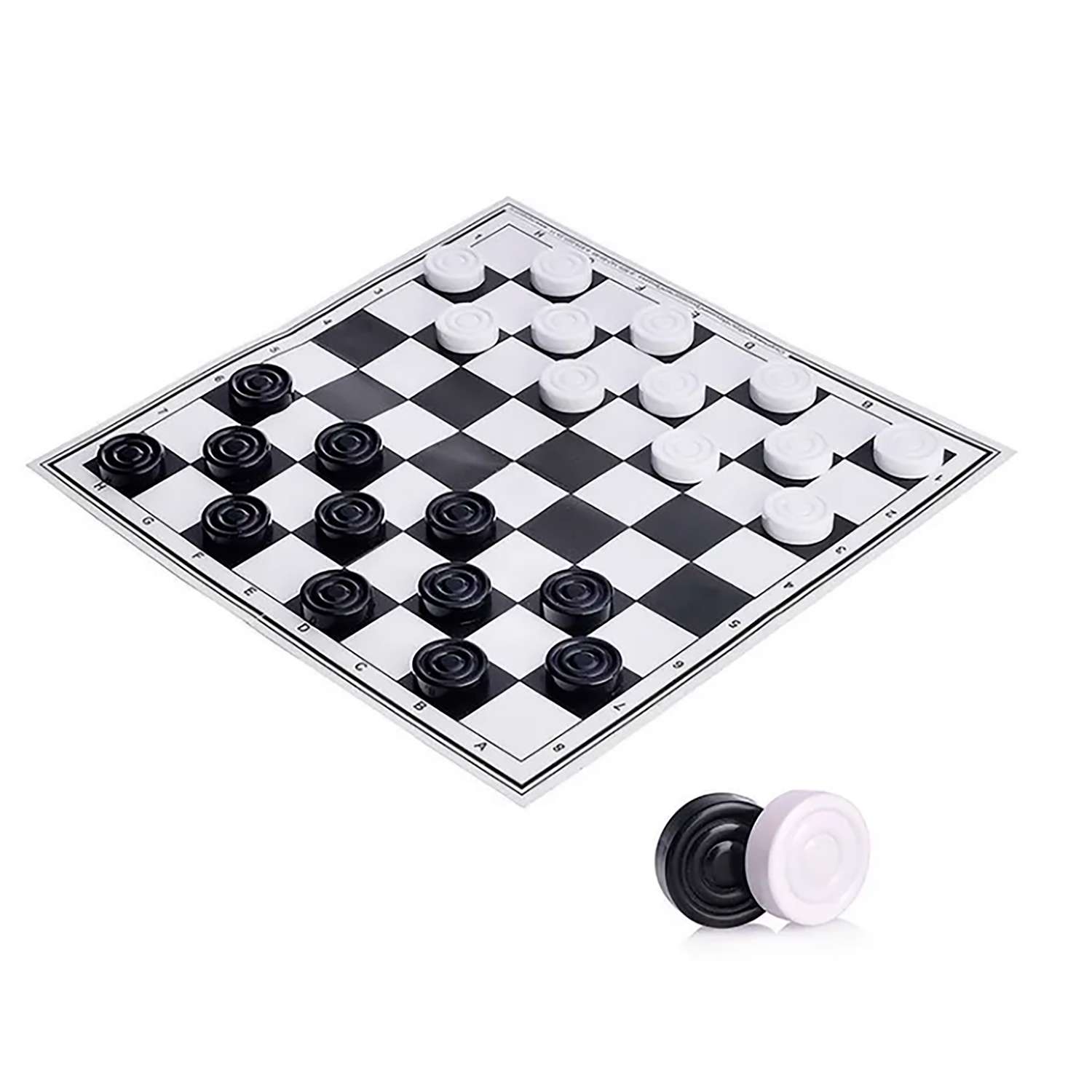 Шашки MPSport с шахматным полем 02-25 - фото 1