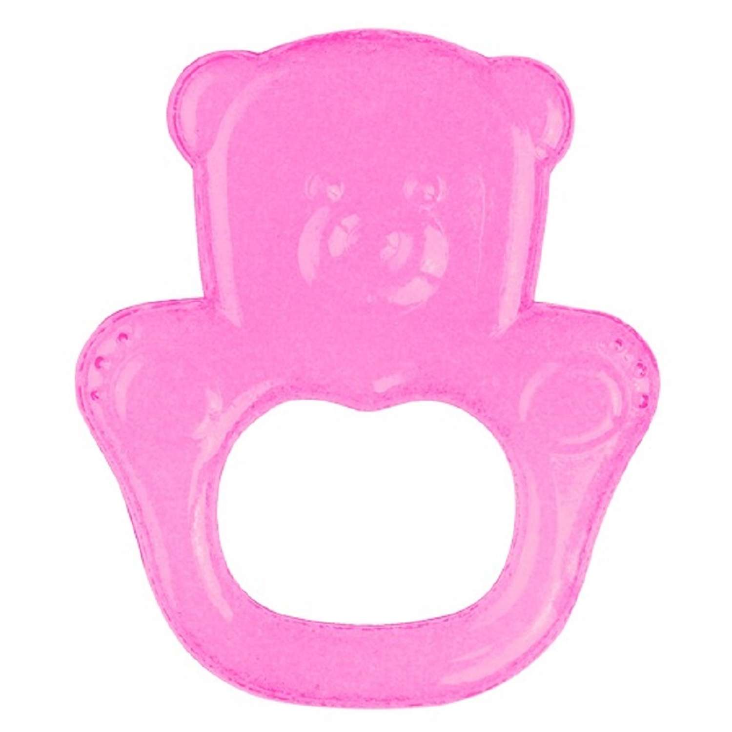 Прорезыватель Babyono гелевый охлаждающий для зубов - Арт.1013 Мишка розовый - фото 1