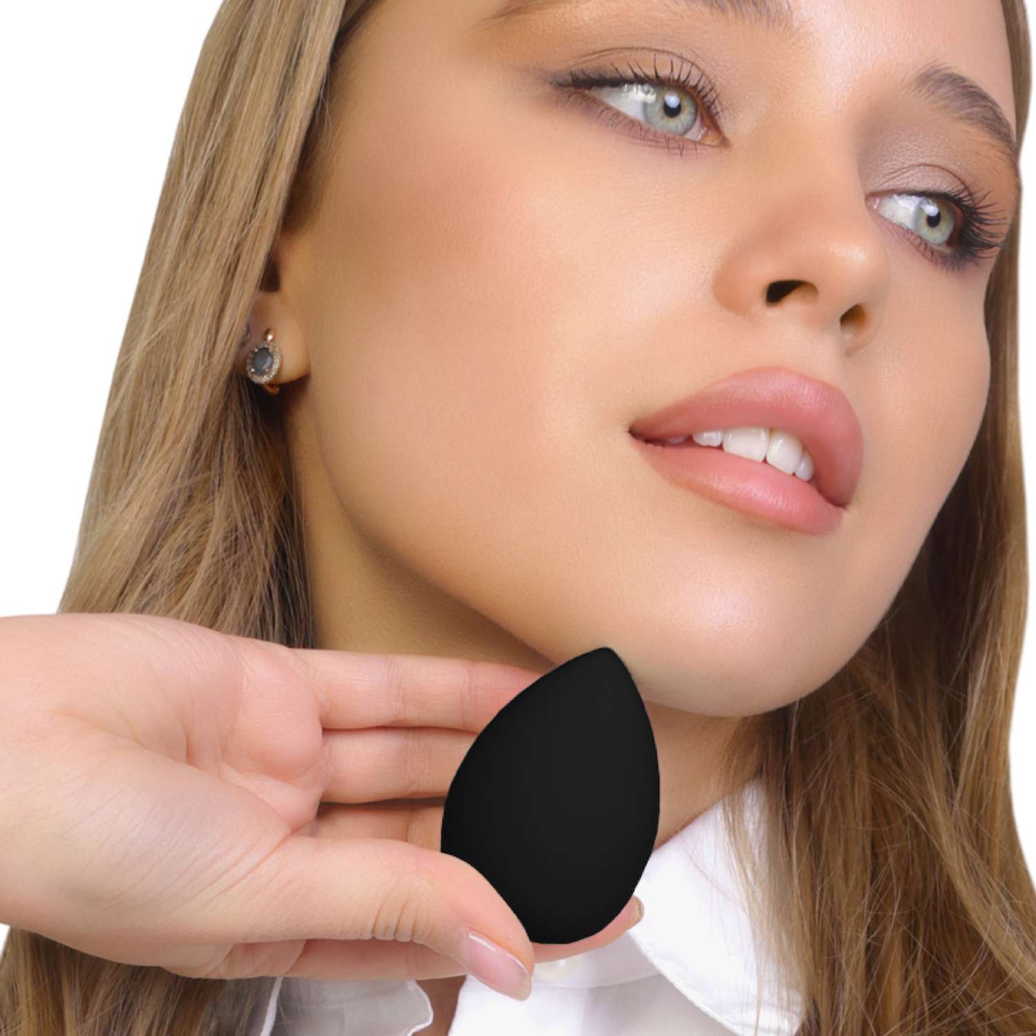 Спонж для макияжа Beauty4Life в футляре черный - фото 7