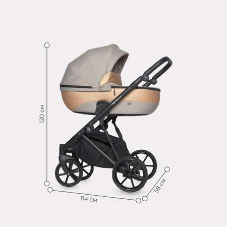 Коляска 3в1 Riko Nano Pro Pearl Camel Зол-Беж