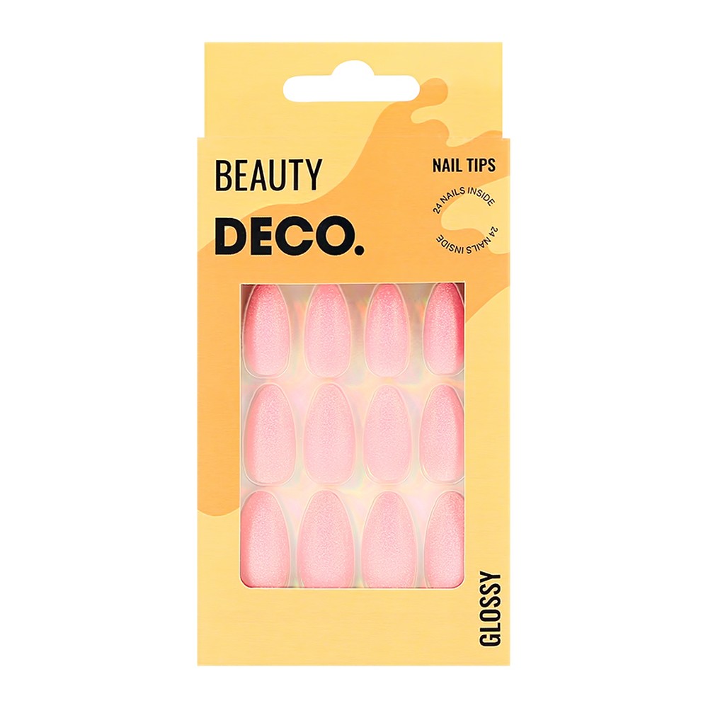 Набор накладных ногтей DECO. Glossy pink shine (24 шт + клеевые стикеры 24 шт) - фото 3