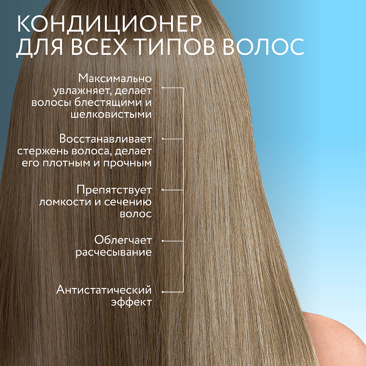 Кондиционер Ollin ultimate care для увлажнения волос с гиалуроновой кислотой 1000 мл - фото 3