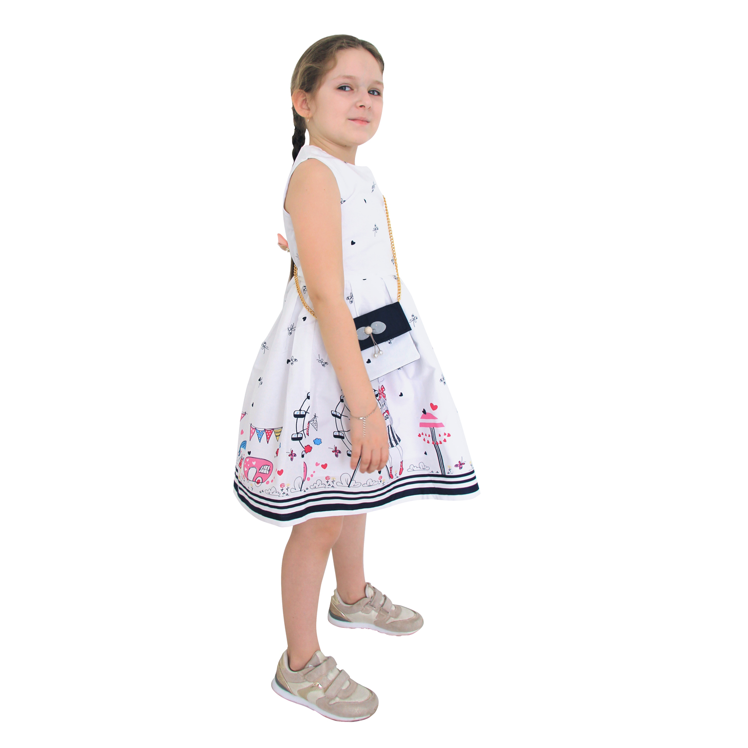 Комплект NEW ELEGANT WORLD 0904Б Платье белое - фото 5