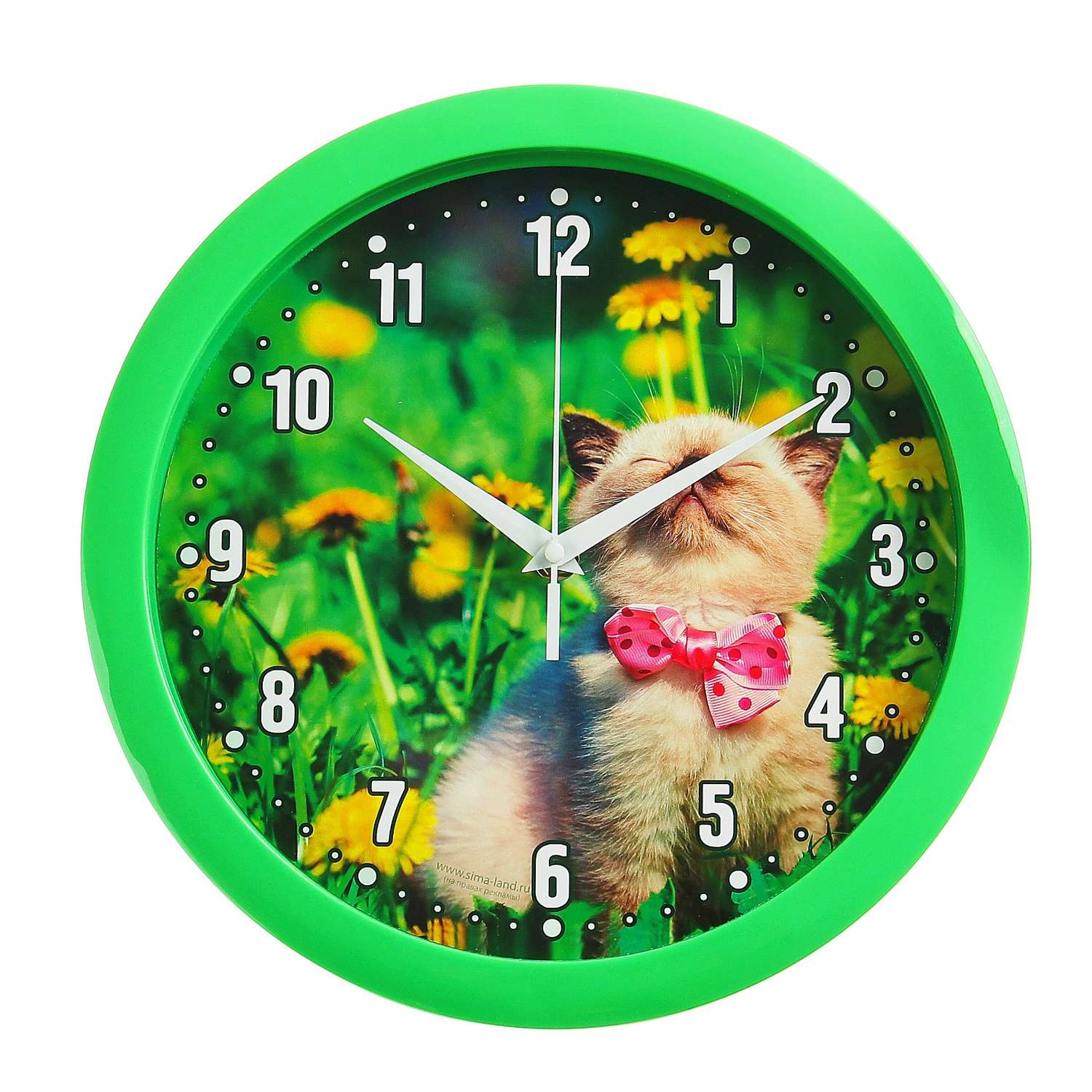 Часы настенные Соломон «Котёнок» d-28 см - фото 2