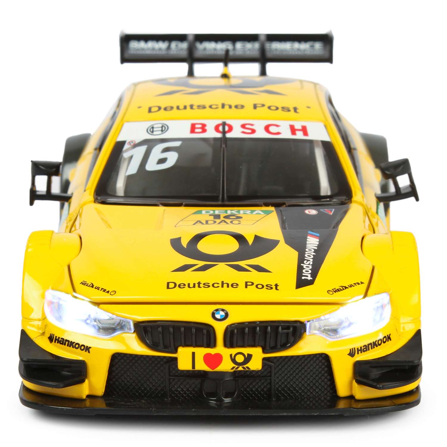 Машинка Mobicaro 1:24 BMW M4 DTM Желтая 68256B 68256B - фото 5