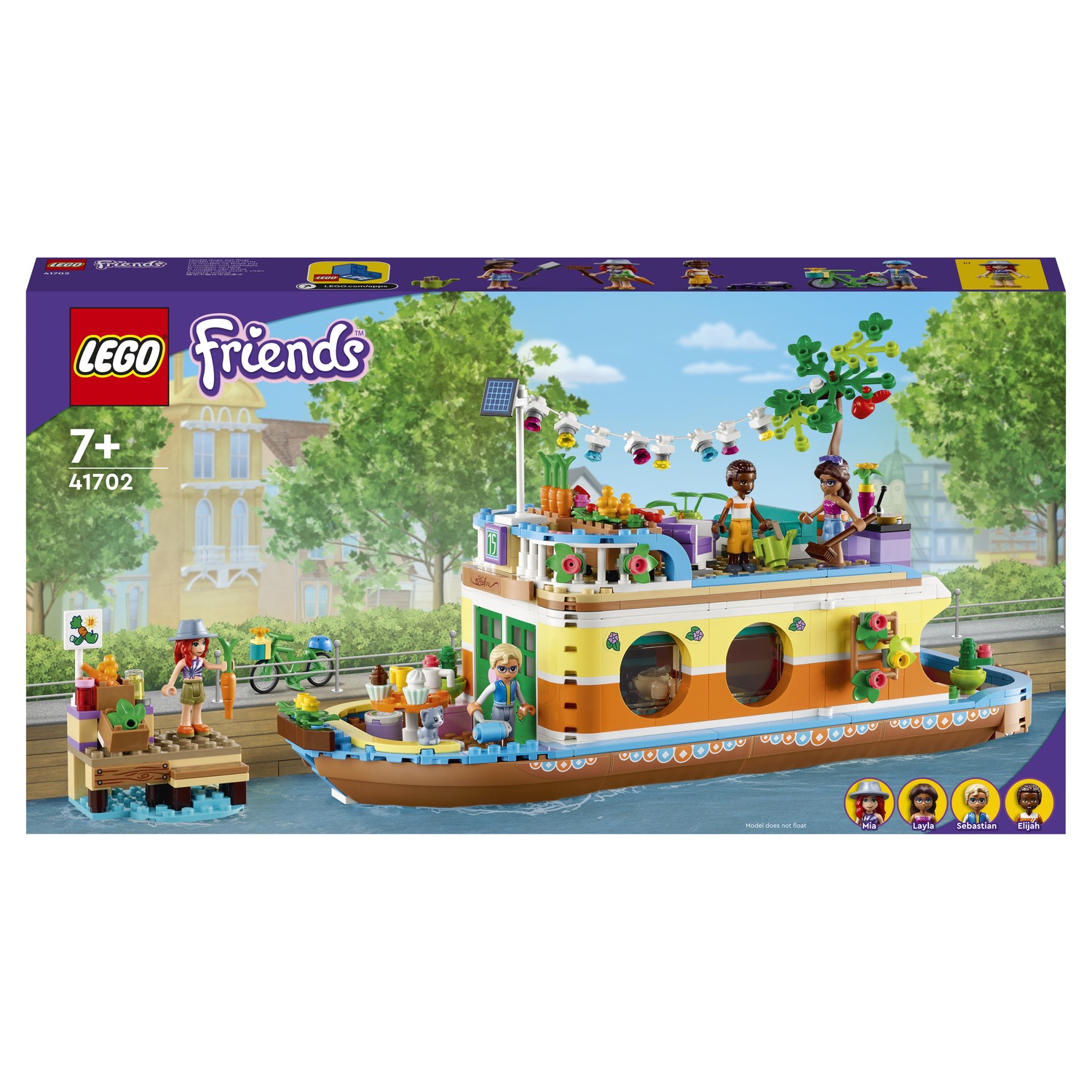 Конструктор LEGO Friends Плавучий дом на канале 41702 купить по цене 5499 ₽  в интернет-магазине Детский мир