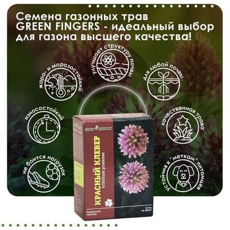 Семена GREEN MEADOW Клевер красный 500 г