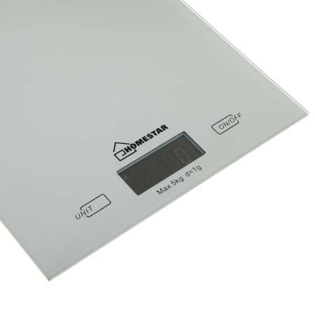 Весы кухонные Luazon Home HS-3006 электронные до 5 кг серебристые