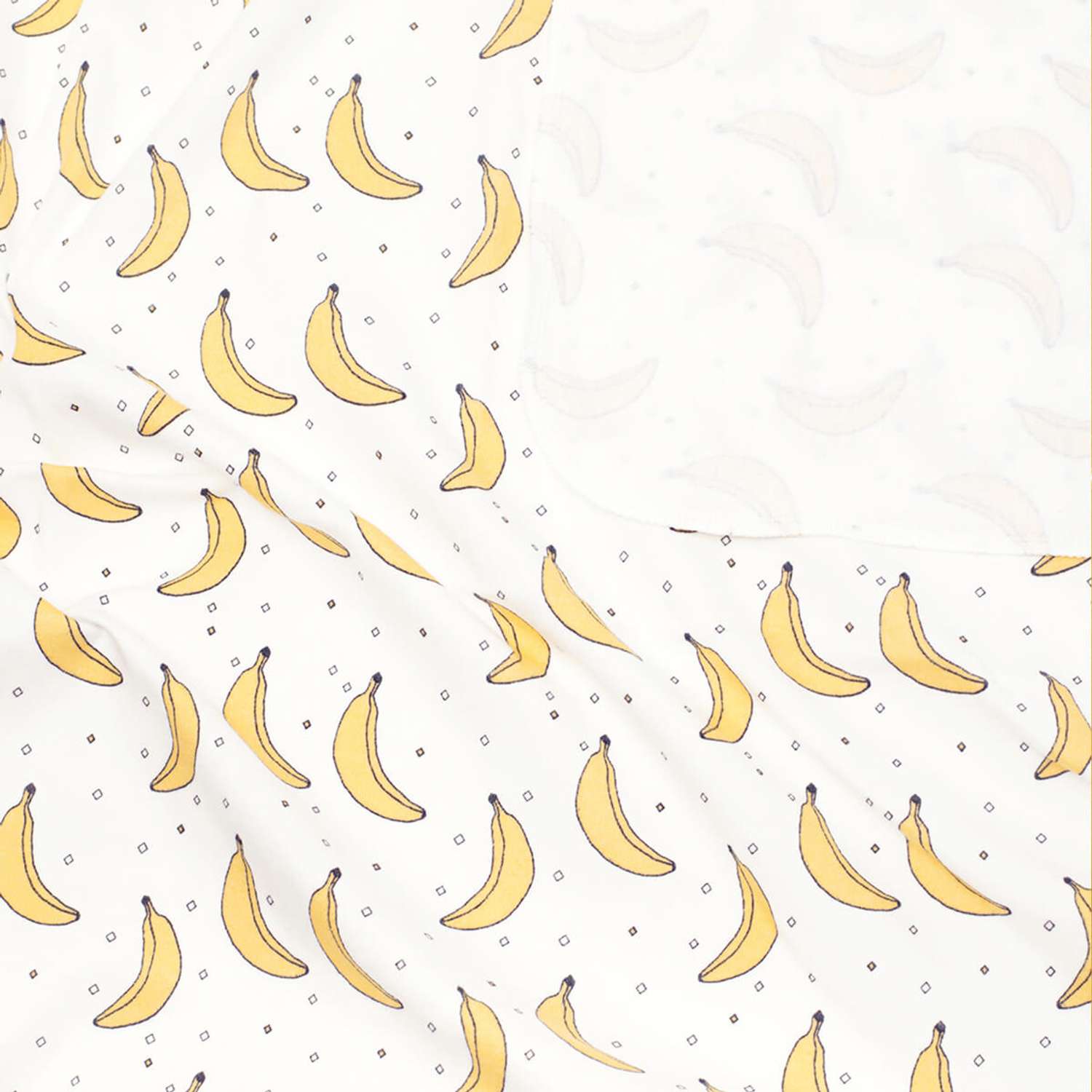 Комплект пелёнок Mjolk Бананы/Mustard/Клетка сет из 3х штук 80*80 - фото 4