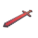Игрушечный пиксельный меч BalaToys деревянный Minecraft Ред Стоун 8 бит 56 см
