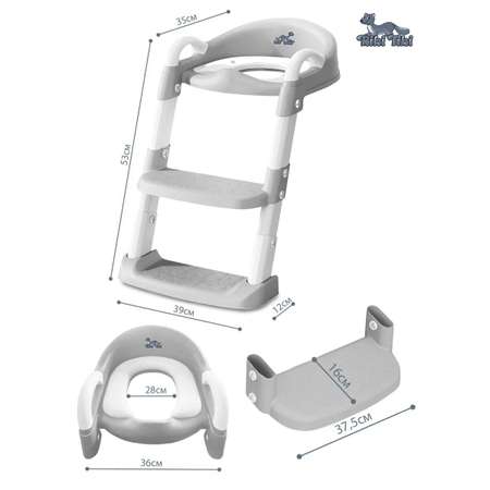 Накладка на сиденье унитаза RIKI TIKI FG3616 с лесенкой розовый