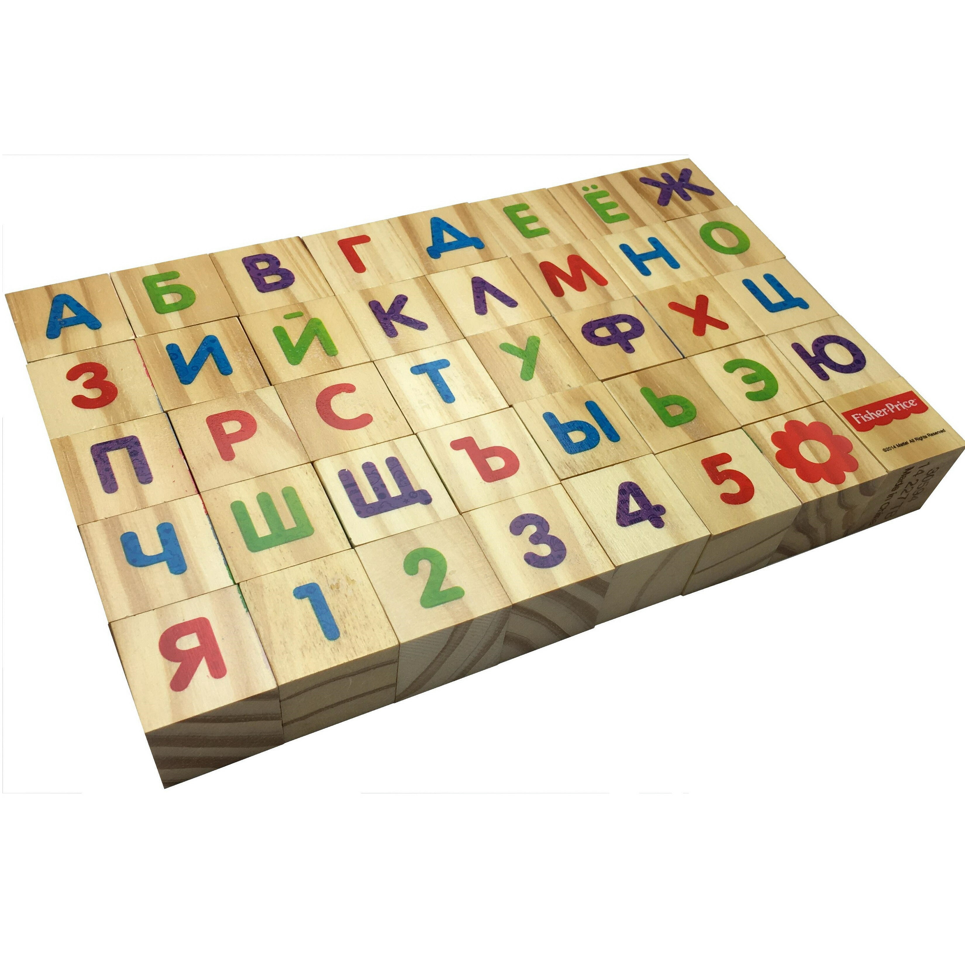 Кубики Fisher Price Алфавит 40штук FP 30594 купить по цене 499 ₽ в  интернет-магазине Детский мир