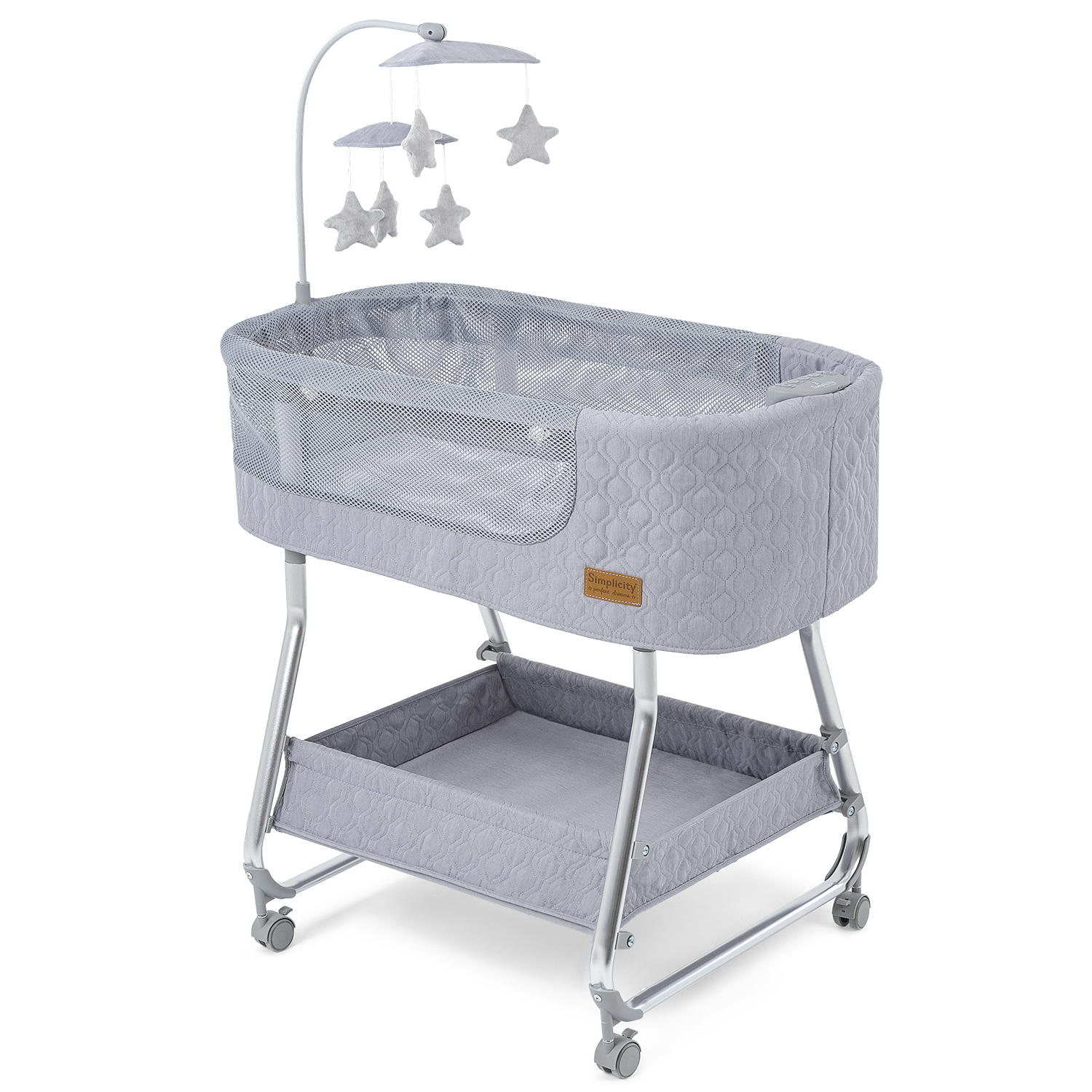 Колыбель-кроватка SIMPLICITY GL4090 Elite romby grey - фото 32