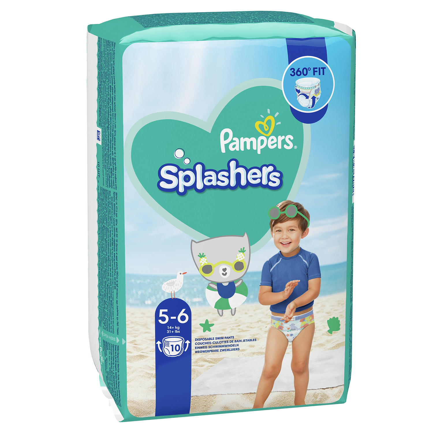 Трусики Pampers Splashers 10 шт. 6 14+ кг - фото 2