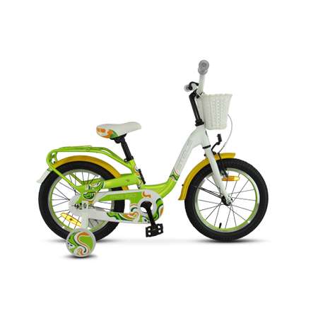 Велосипед STELS Pilot-190 16 V030 9 зелёный/жёлтый/белый
