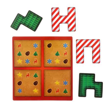 Магнитная игра Лас Играс «Что задумал Дед Мороз». 48 карт. 4 магнитных детали