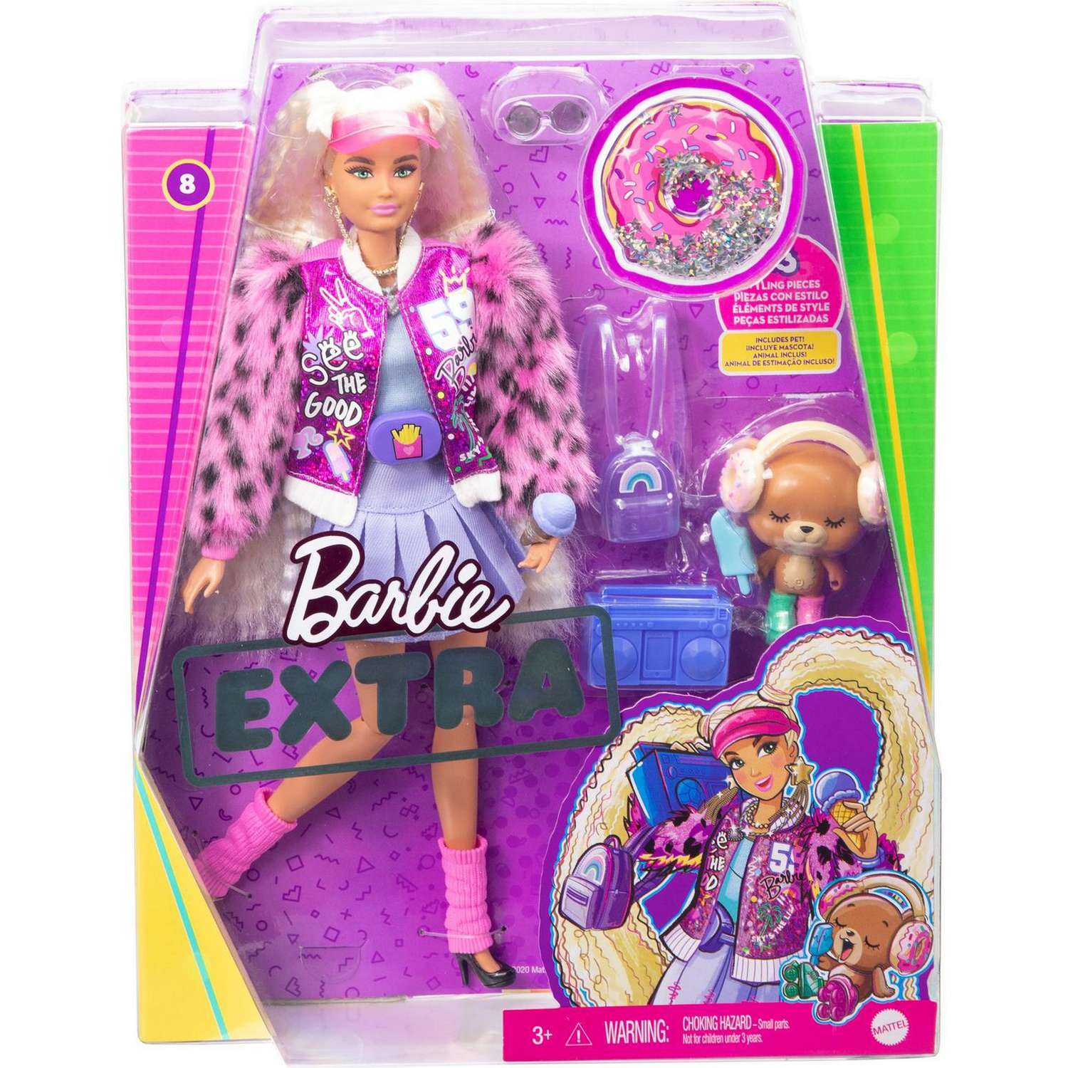 Кукла Barbie Экстра Блондинка с хвостиками GYJ77 GYJ77 - фото 2