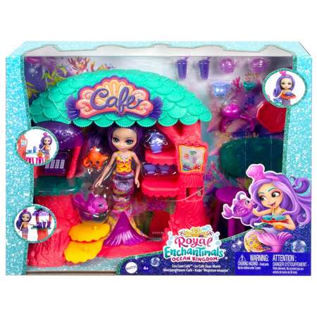 Набор игровой Enchantimals Кафе Морская пещера кукла питомцы HCF86