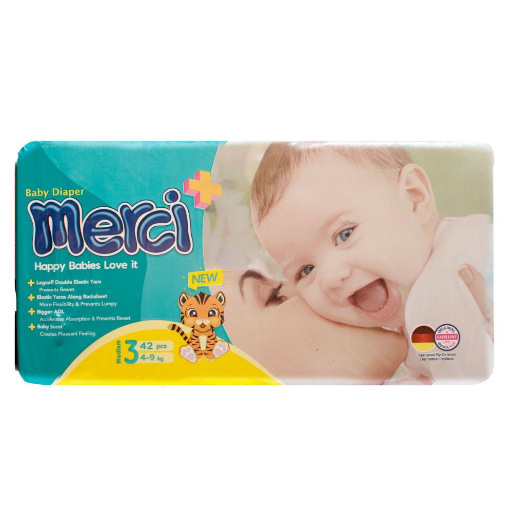 Подгузники Merci 42 шт. 3 - фото 1