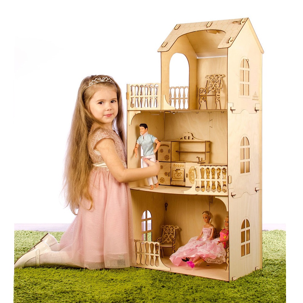 Кукольный домик Теремок для Барби КД-8 209 - фото 3