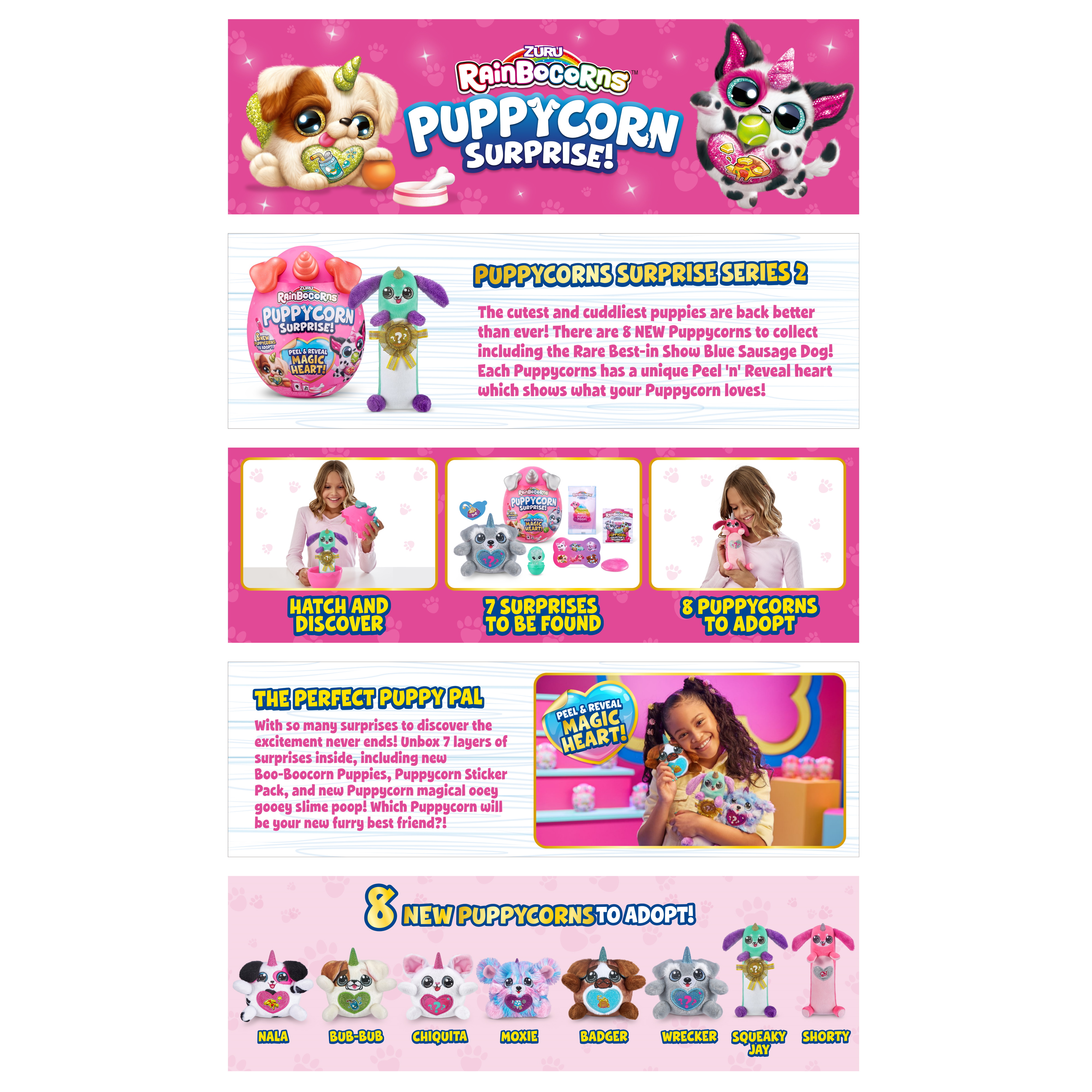 Игрушка Zuru Rainbocorns Puppycorn в непрозрачной упаковке (Сюрприз) 9259 - фото 36