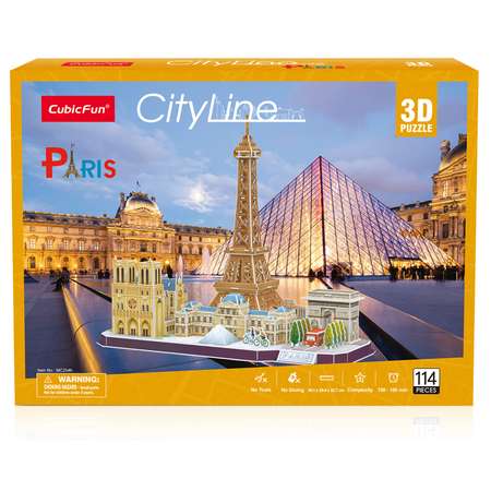 Пазл CubicFun Нью-Йорк CityLine 3D 123детали P688h