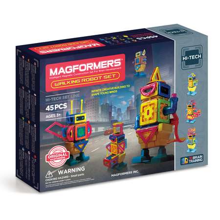 Конструктор магнитный Magformers Walking Robot 45 709004