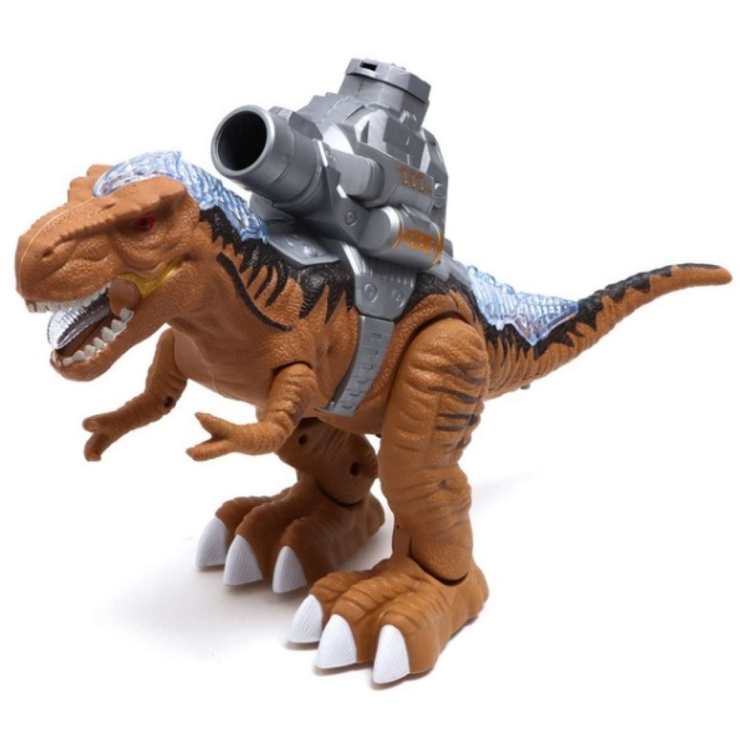 Робот-динозавр с пушкой KODZOKI со светом и звуком 41 см - фото 1